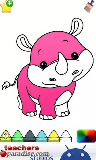 Play Cute Animals Coloring Book as an online game Cute Animals Coloring Book with UptoPlay