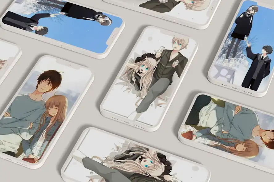 Play Cute Anime Couple Wallpaper  and enjoy Cute Anime Couple Wallpaper with UptoPlay