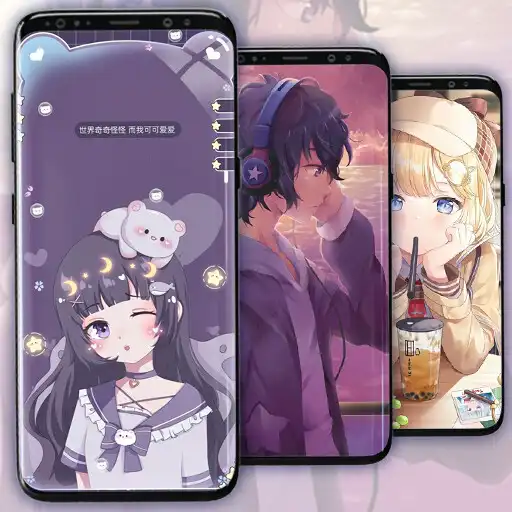 Play Cute Anime Girls Wallpaper HD APK
