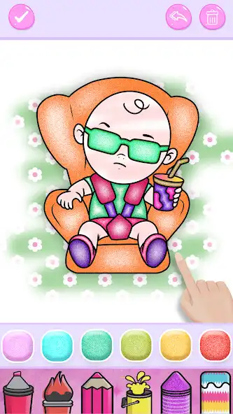 Play Cute Babies Coloring Pages  and enjoy Cute Babies Coloring Pages with UptoPlay