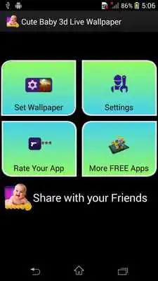 Play Cute Baby 3d Live Wallpaper