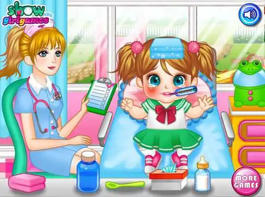 Play Cute Baby Cold Doctor