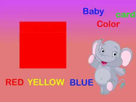 Play Cute Baby Color Card