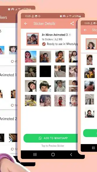 Play Cute Baby Korean Sticker as an online game Cute Baby Korean Sticker with UptoPlay
