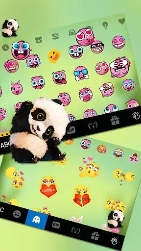 Play Cute Baby Panda Keyboard Theme as an online game Cute Baby Panda Keyboard Theme with UptoPlay