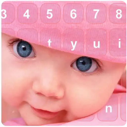 Free play online Cute Baby Photo Keyboard Free  APK
