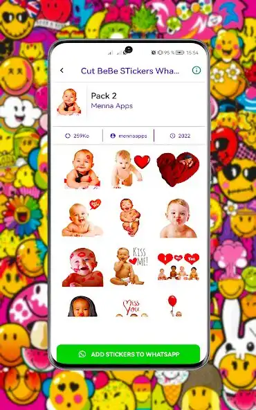 Play Cute Baby Stickers WASticker  and enjoy Cute Baby Stickers WASticker with UptoPlay