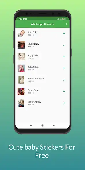Play Cute Baby Whatsapp Stickers as an online game Cute Baby Whatsapp Stickers with UptoPlay