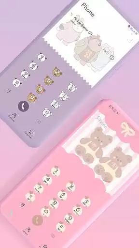 Play Cute Bear EMUI 10/11 Theme as an online game Cute Bear EMUI 10/11 Theme with UptoPlay