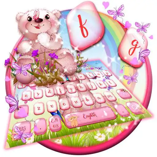 Run free android online Cute Bear Rainbow Keyboard APK Run free android online Cute Bear Rainbow Keyboard APK