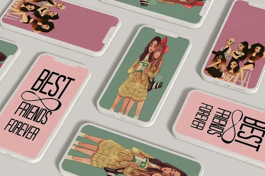 Play Cute BFF Wallpaper as an online game Cute BFF Wallpaper with UptoPlay