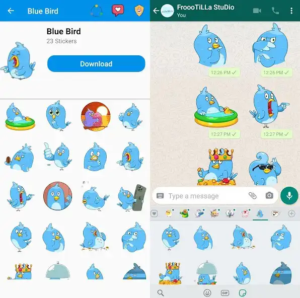 Play Cute Bird Stickers WAStickers  and enjoy Cute Bird Stickers WAStickers with UptoPlay