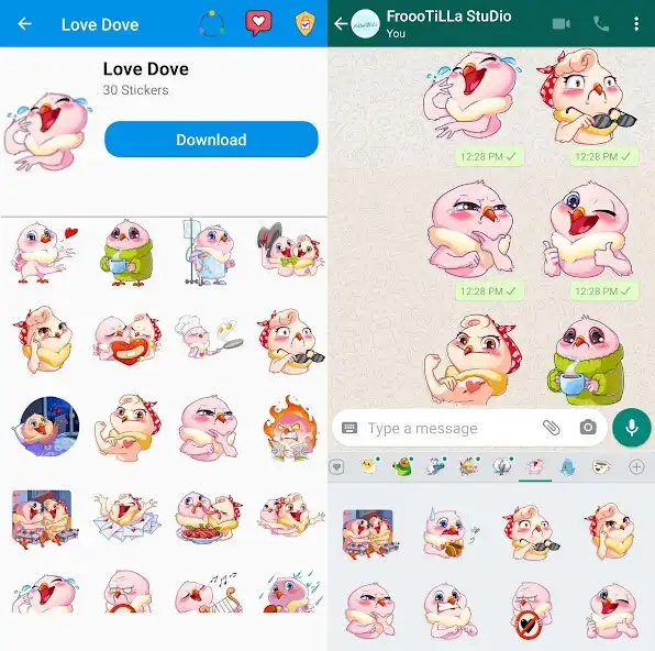 Play Cute Bird Stickers WAStickers as an online game Cute Bird Stickers WAStickers with UptoPlay