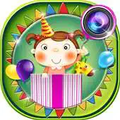 Free play online Cute Birthday Photo Stickers APK