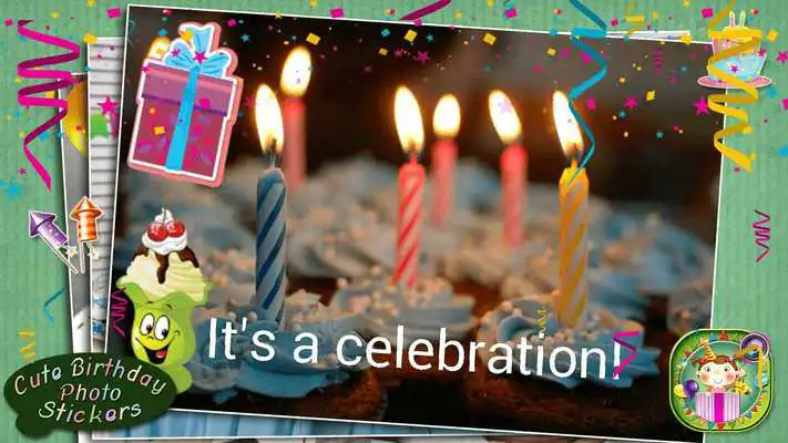 Play Cute Birthday Photo Stickers