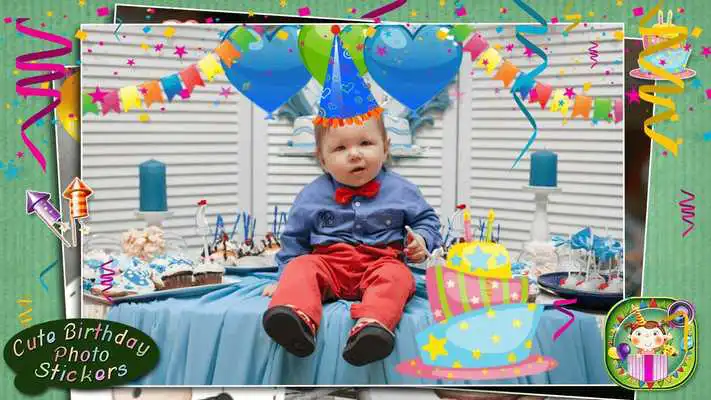 Play Cute Birthday Photo Stickers