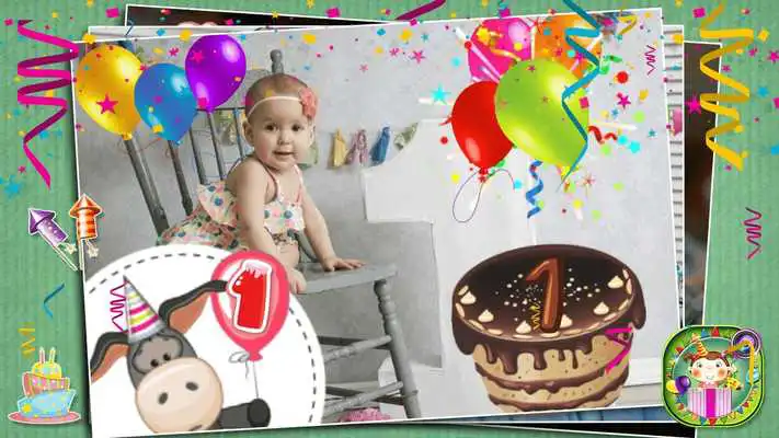 Play Cute Birthday Photo Stickers