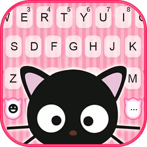 Play Cute Black Kitten Keyboard Background APK
