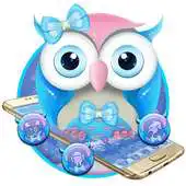 Free play online Cute Bowknot Owl Theme APK