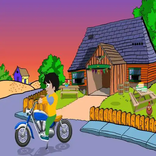 Play Cute Boy Motorcycle Escape