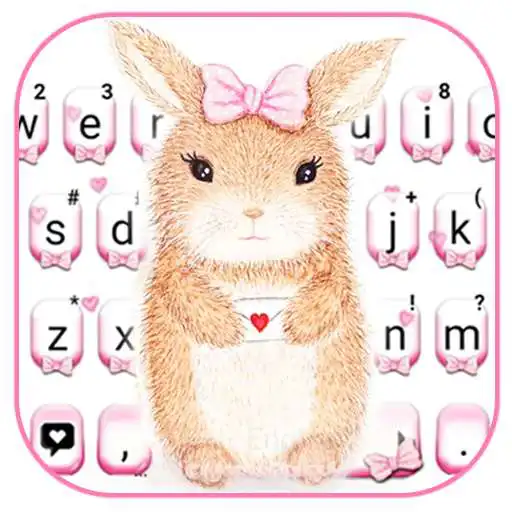 Play Cute Bunny Keyboard Theme APK Play Cute Bunny Keyboard Theme APK