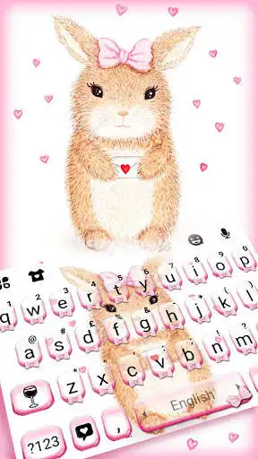 Play Cute Bunny Keyboard Theme  and enjoy Cute Bunny Keyboard Theme with UptoPlay