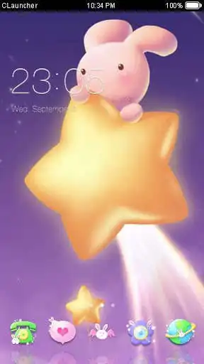 Play Cute Bunny Theme HD C Launcher