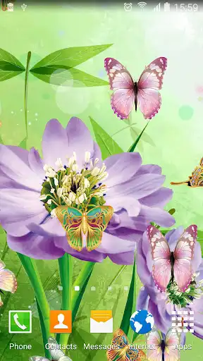 Play Cute Butterfly Live Wallpaper