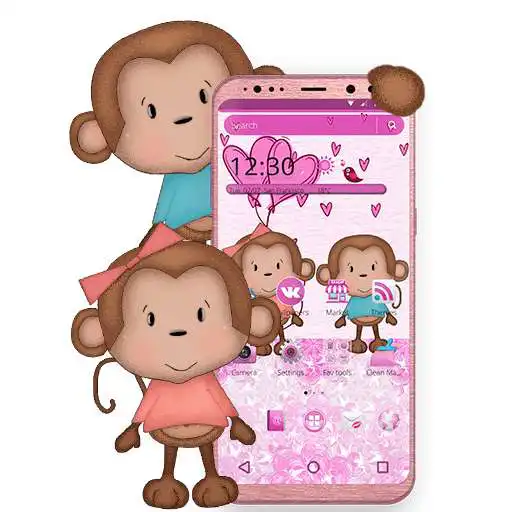Free play online Cute Cartoon Monkey Theme APK Free play online Cute Cartoon Monkey Theme APK