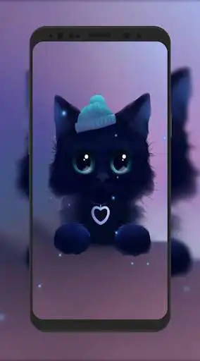 Play Cute Cat Cartoon Wallpaper as an online game Cute Cat Cartoon Wallpaper with UptoPlay