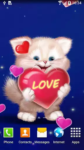 Play Cute Cat Live Wallpaper