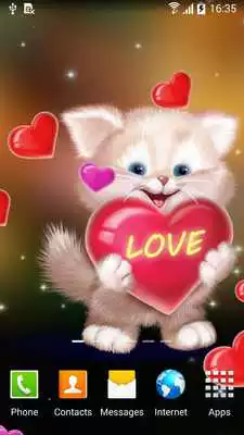 Play Cute Cat Live Wallpaper