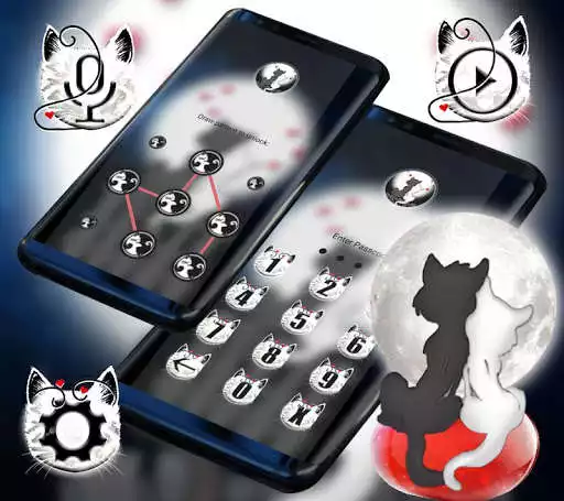 Play Cute Cat Love Launcher Theme as an online game Cute Cat Love Launcher Theme with UptoPlay