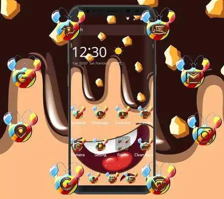 Play cute chocolate Micky theme chocolate wallpaper