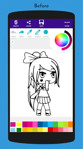 Play Cute Coloring Book for Girls as an online game Cute Coloring Book for Girls with UptoPlay
