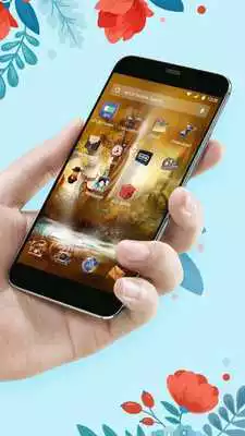 Play Cute deer fairy tale - APUS Launcher theme