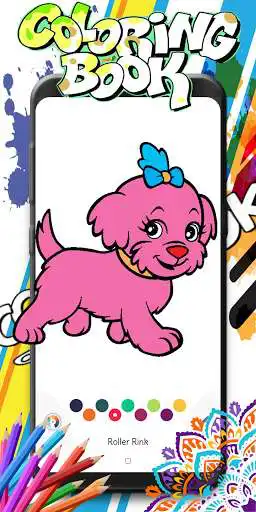 Play Cute Dog Coloring Book  and enjoy Cute Dog Coloring Book with UptoPlay
