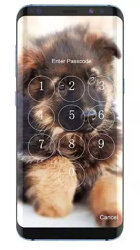 Play Cute Dog Lock Screen