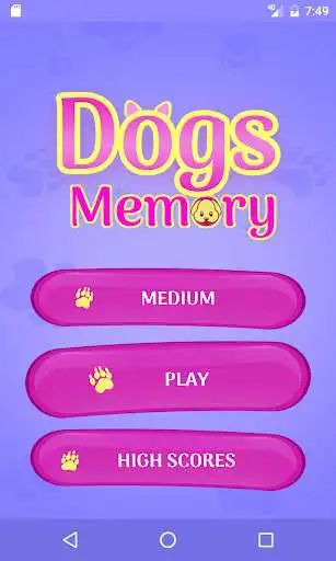 Play Cute Dogs Memory Matching Game as an online game Cute Dogs Memory Matching Game with UptoPlay