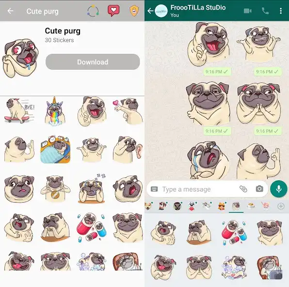 Play Cute Dog Stickers - WAStickers  and enjoy Cute Dog Stickers - WAStickers with UptoPlay