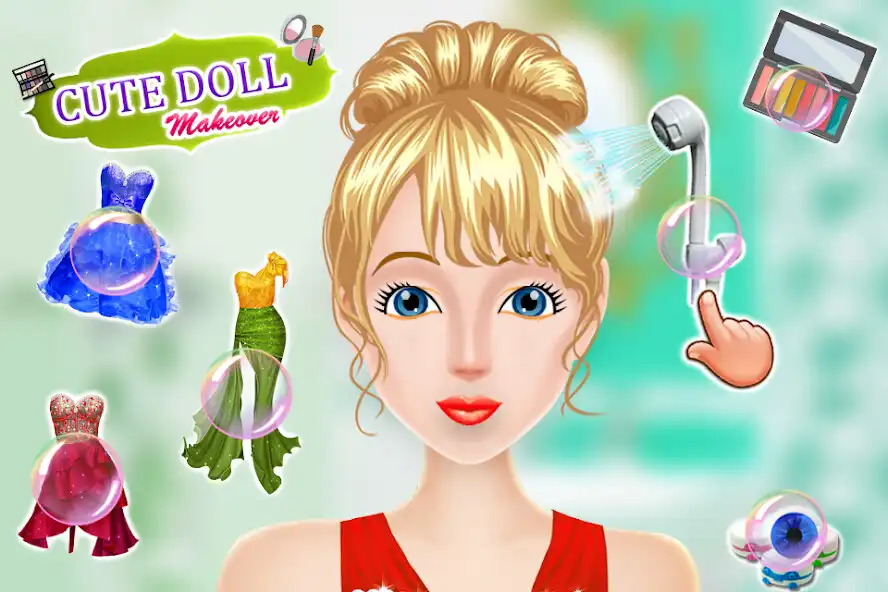 Play Cute Doll Girls Makeover Games as an online game Cute Doll Girls Makeover Games with UptoPlay