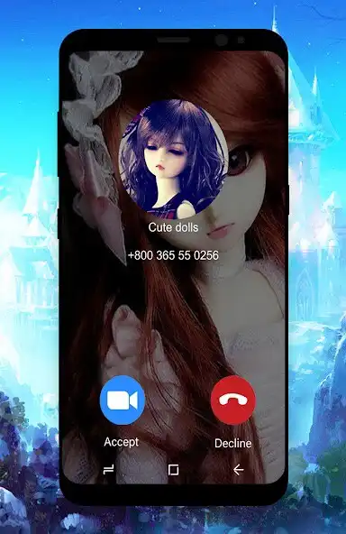 Play Cute Dolls: Fake Call as an online game Cute Dolls: Fake Call with UptoPlay