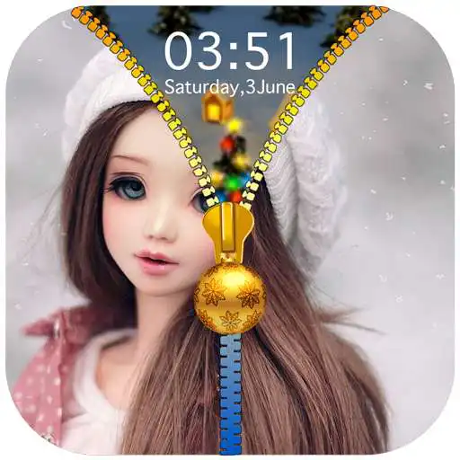 Play Cute Doll Zipper Lock Screen APK Play Cute Doll Zipper Lock Screen APK