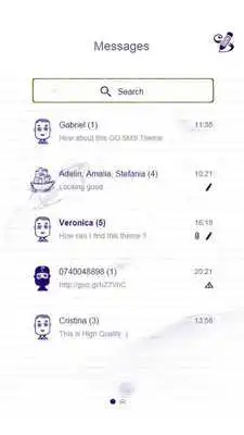 Play Cute Doodles SMS Theme