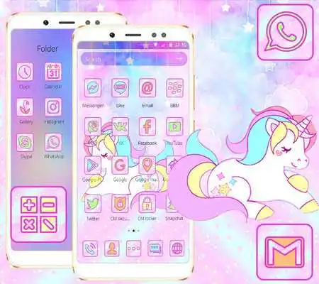 Play Cute Dreamy Unicorn Theme  and enjoy Cute Dreamy Unicorn Theme with UptoPlay