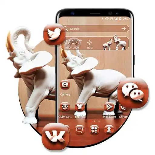 Play Cute Elephant Launcher Theme APK