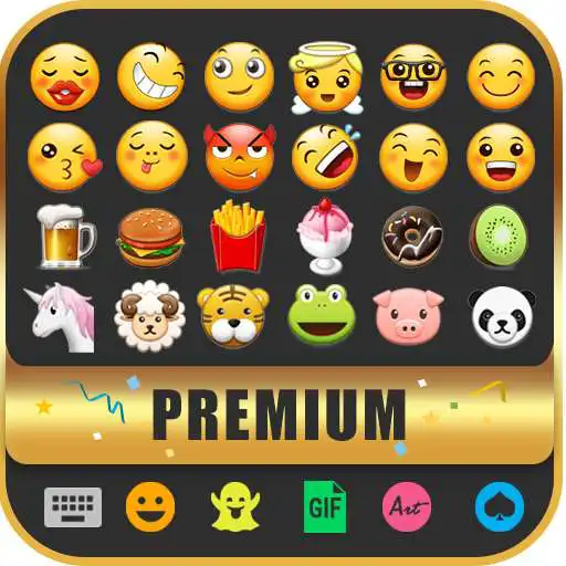 Free play online Cute Emoji Keyboard Premium - GIF, Emoticons  APK