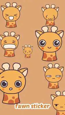 Play Cute Fawn Keyboard Sticker