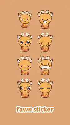 Play Cute Fawn Keyboard Sticker