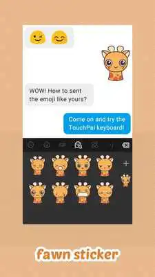 Play Cute Fawn Keyboard Sticker